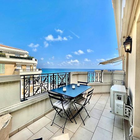 'Le Victoria Beach' Vue Mer Plein Centre, Spacieux Menton Kültér fotó