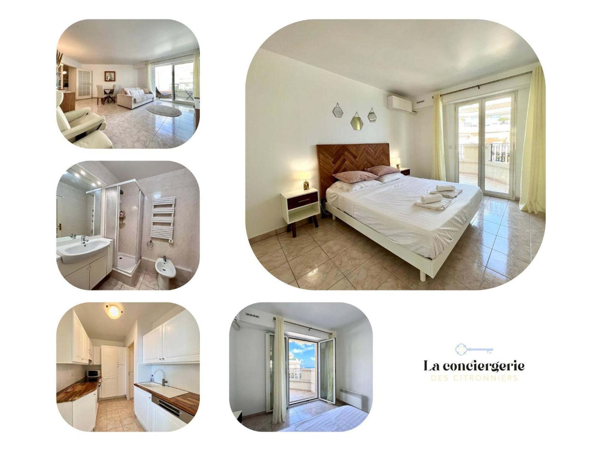 'Le Victoria Beach' Vue Mer Plein Centre, Spacieux Menton Kültér fotó